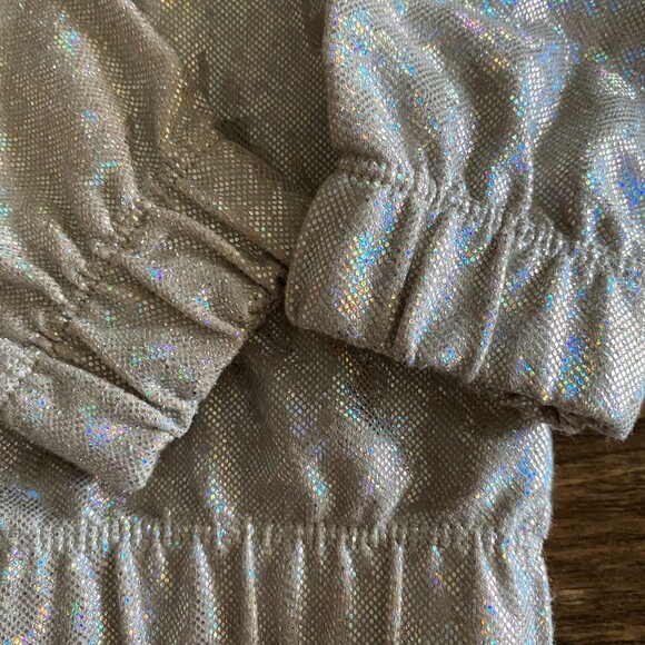 Cat & Jack Holographic Gold Jacket Girls' 18 Months - Picture 7 of 9